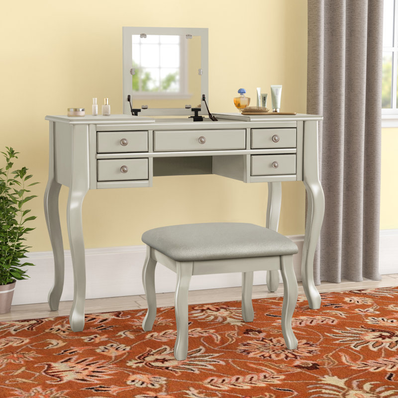 Andover Mills™ Gwendolyn Vanity Set with Mirror & Reviews Wayfair